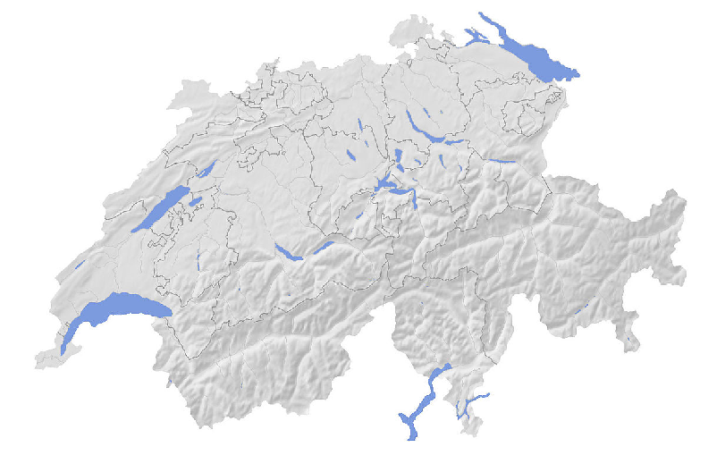 Schweiz Basiskarte